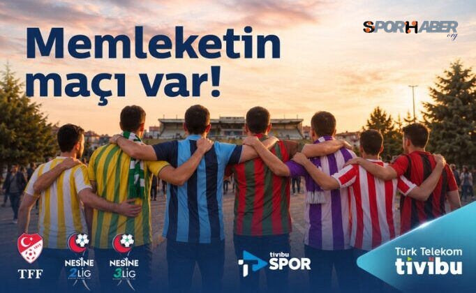 Futbolseverlerin memleketlerindeki Nesine 2. Ve 3. Lig heyecanı Tivibu’da